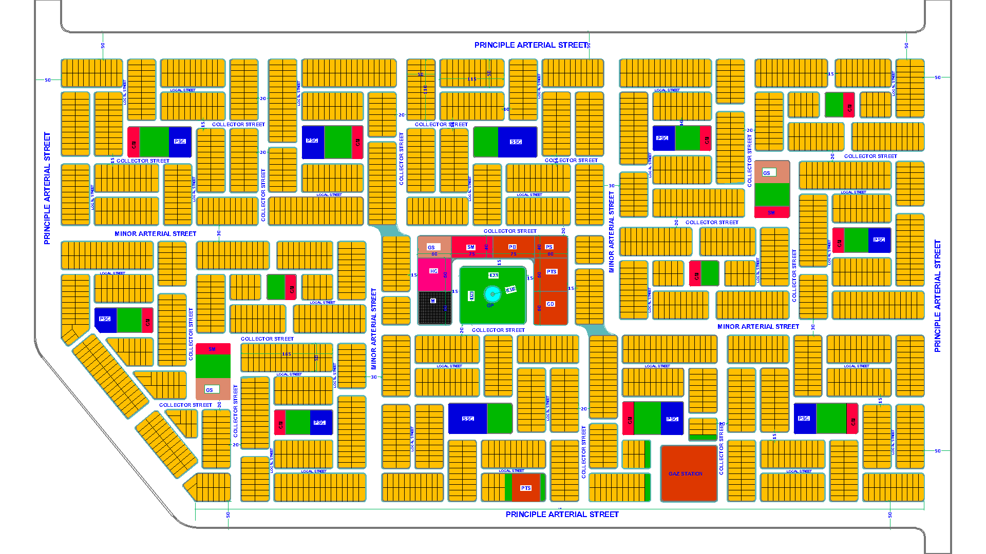 Residential district urban Planning – Arch. Wail Al-Samarrai